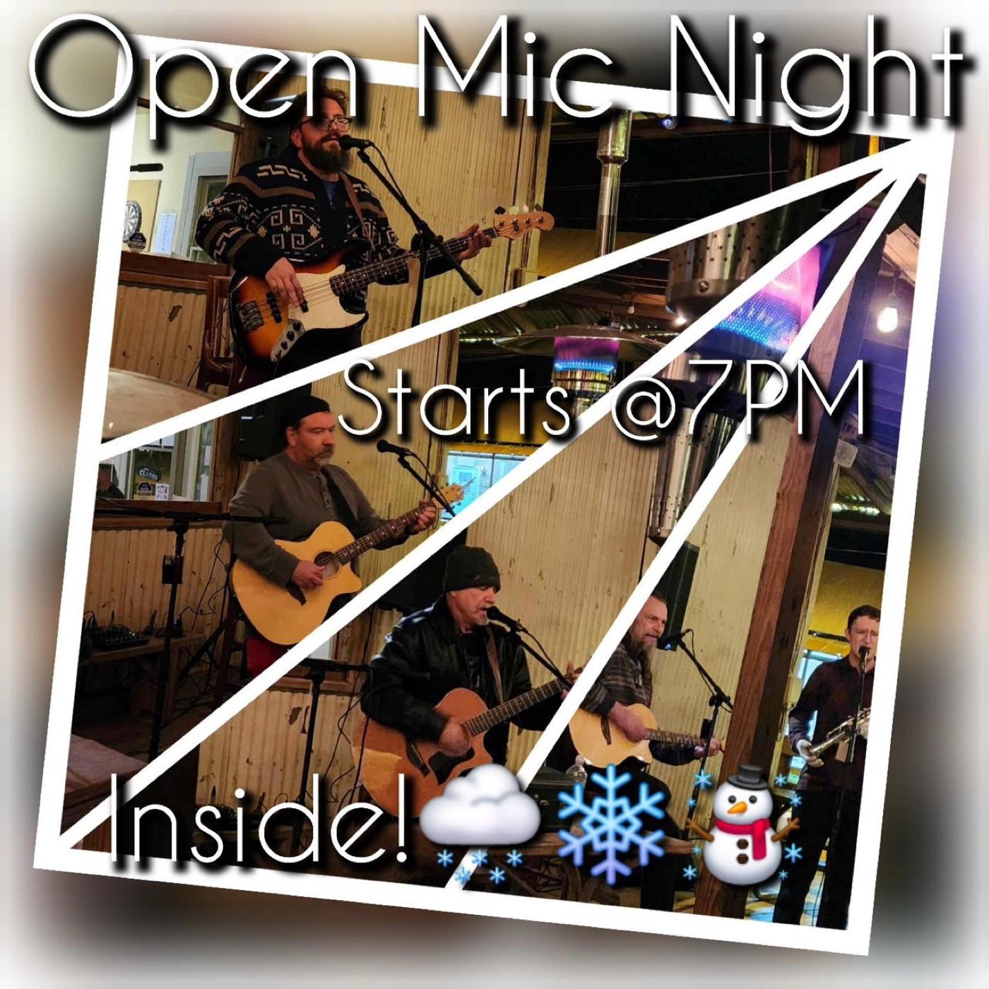 Open mic night at Pint & Barrel